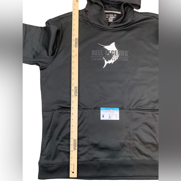 Reel Legends Hoodie Firstmate Fishing Hoodie Multi Pockets NWT Size L… - Picture 3 of 13